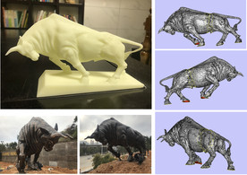 牛雕塑 精雕牛