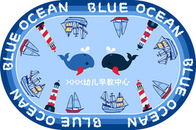 早教中心大型可爱卡通地毯