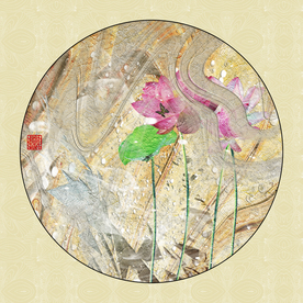 高雅荷花装饰画