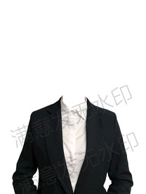 美国签证半身女性证件照