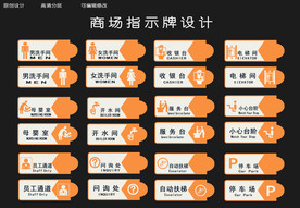 商场标牌标志导向牌设计