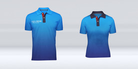 蓝色工作服上衣