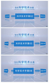 科技企业分类图文AE模板