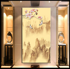 新中式玄关装饰画