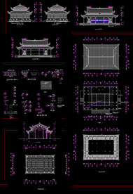 仿古建筑大殿建施图