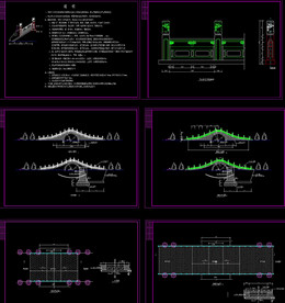 园林石桥建筑图