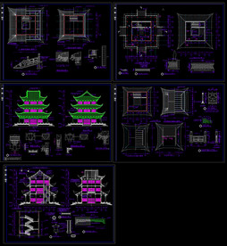 文昌阁古建筑施工图