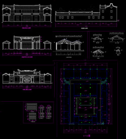 祠堂建筑图纸