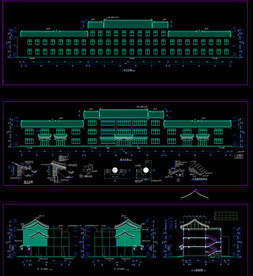 仿古建筑的建筑施工图