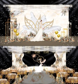 香槟色婚礼效果