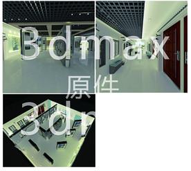 展厅设计 画展效果图