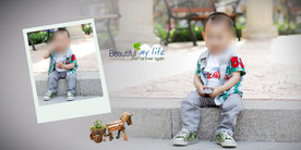 儿童写真摄影模板图片