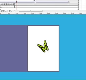 蝴蝶飞走书本翻开动画5秒