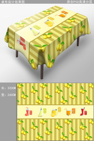 缤纷水果餐桌布图案花纹