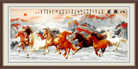 马到成功 八骏图