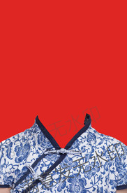 小女孩旗袍证件照模板