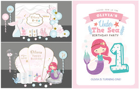 美人鱼主题签到迎宾合影舞台设计