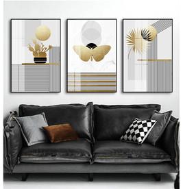 北欧三联装饰画