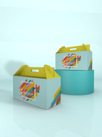 卡扣纸盒食品礼盒包装样机