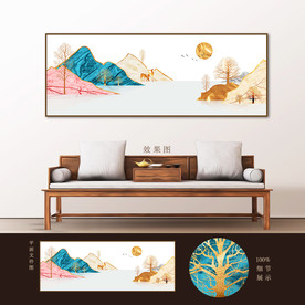 抽象山水装饰画