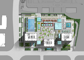 办公楼屋顶花园景观设计平面图