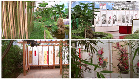 生态园内书画展