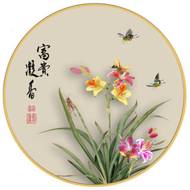 原创高清花卉装饰画背景墙