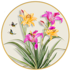 原创高清兰花装饰画壁画