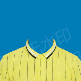 小孩黄色衣服证件照素材