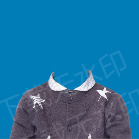 小男孩毛衣证件照