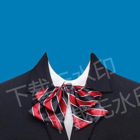 女孩领花证件照衣服