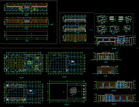 三层室内体育馆及室外看台图纸