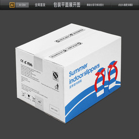 出口拖鞋包装出口凉拖鞋精品包装
