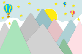 几何山儿童房