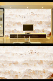 大理石山水电视背景墙