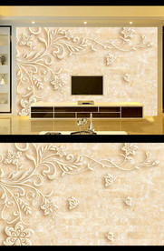 大理石3D背景墙