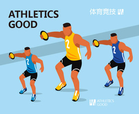 体育竞技-铁饼投掷