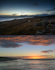 湖泊早晨延时日出