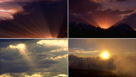 超清视频光线夕阳