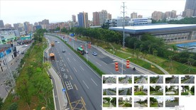 园林景观深圳光明东环路航拍