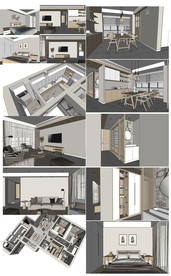 北欧风格家居设计模型