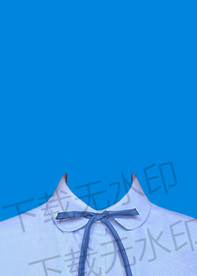蓝色衣服模板