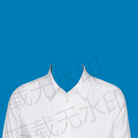 白色露肩衬衫证件照