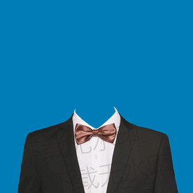 女士黑色衬衫模板