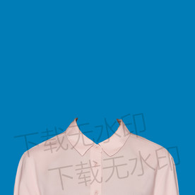 女性白色衬衫证件照