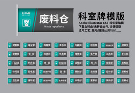 企业科室牌模版