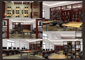 阅览室装修效果图