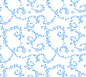 精细抽象几何花卉