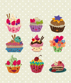 卡通甜点