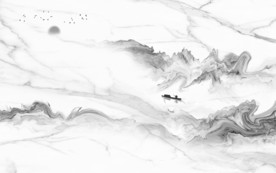 别墅新款山水画 tif分层